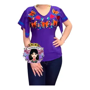 Blusa corazón suelta en rayón