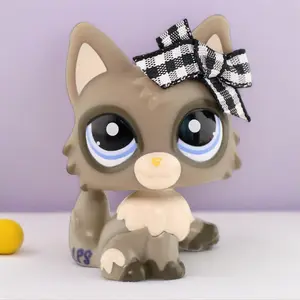 Rare Old Original Persian Wolf Cat #1953 Action Figure with Toy Stand, Doll Making Collectible for Kids, Pet Shop Animal Decor, Christmas Birthday Gift