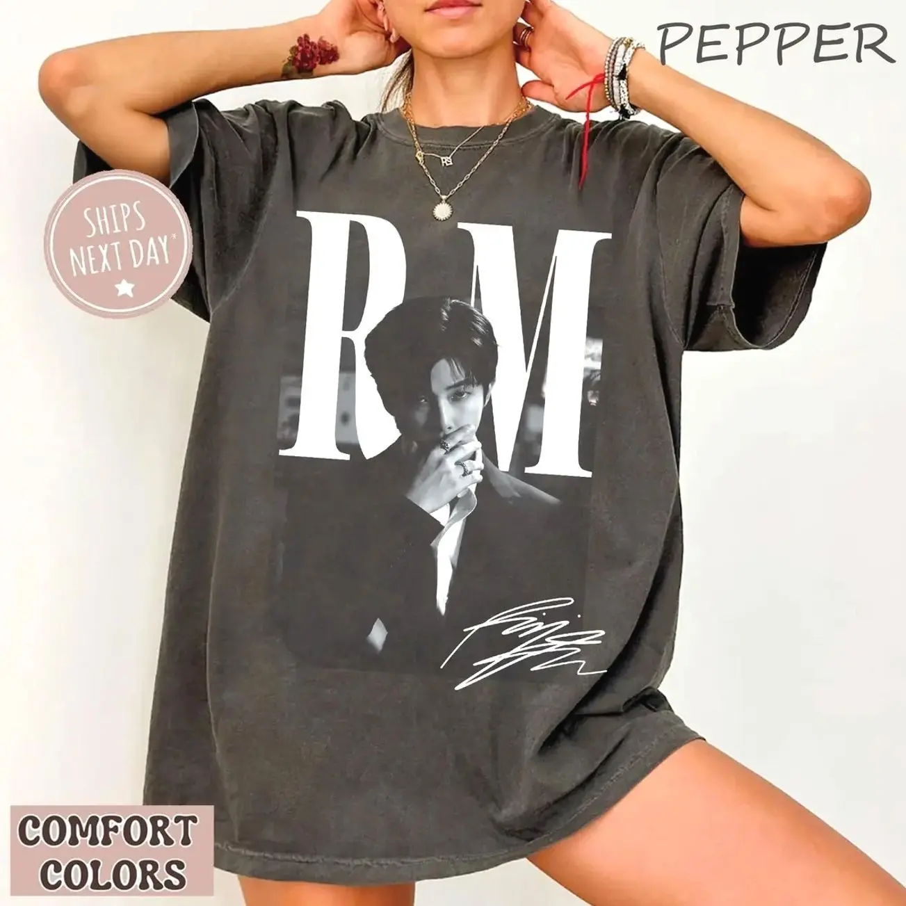 Vintage RM Comf Colors Shirt, Namjoon Retro 90s Shirt, Gifts For HimHer 4U0