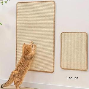 durable cat scratching pad, summer natural rope cat scratcher, multi-purpose dog & cat furniture for pet care, pet supplies, valentine's day gift, cat toys tools