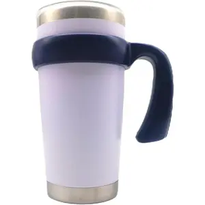 20 oz Tumbler Handle, Anti Slip Travel Mug Grip Cup Holder for Vacuum sulated Tumblers, Suitable for Trail, Sic,  , Ozark and  20 Ounce Tumbler Mugs Attachment (Deep Blue)