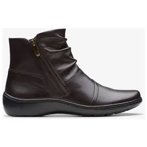 Clarks Collection Leather Ankle Boots- Cora Pace