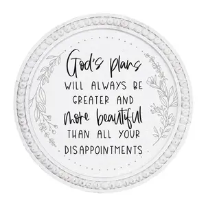 Sincere Surroundings 14" God's Plans Beaded Art