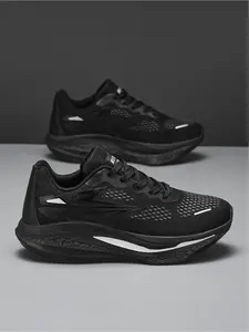 1 Pair Unisex Breathable Mesh Running Shoes | Light Sporty Style | Multiple Colors + Breathable Mesh Vents + Non-Slip Rubber Outsole | Work & Gym Training, Comfortable Sneakers to Beat Sweat