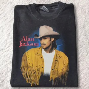 Alan Jackson 1990 Country Music Tour T-Shirt 90s Retro Vintage Graphic Tee Unisex Menswear Womenswear Top Streetwear Outfits Gift For Men