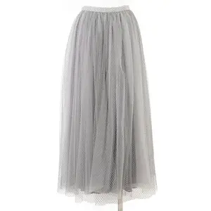 Pre-owned Dior Others Small Leather Goods Christian Mesh Silk Skirt