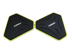 Stability Sliders - Black & Yellow Dual-Surface Design for Enhanced Stability Balance Home Gym Training with Quick-Connect Fastener System