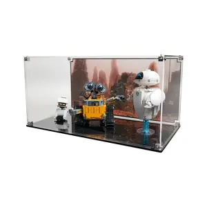 Acrylic Display Case Compatible with LEGO® 43279 Disney Pixar WALL-E and EVE - Set Not Included