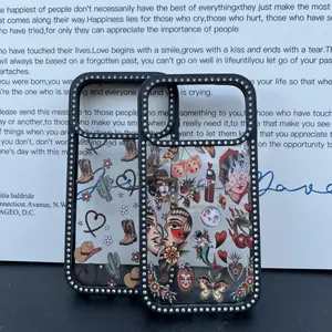 Bling Edge Phone Case Tattoo | Cowboy Theme Designs Phone Case For iPhone 17 16 15 14 13 12 11 PRO PLUS MAX Phone Case #SMXZSHYCH1