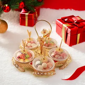 Flower Candy Mini Bowl, 1 Set Dessert Pastry Snack Coffee Sugar Jar, Holiday Wedding Party Supplies Gifts, Kitchen Accessories, Kitchen Decor, Food Containers, Food Storage Organizer