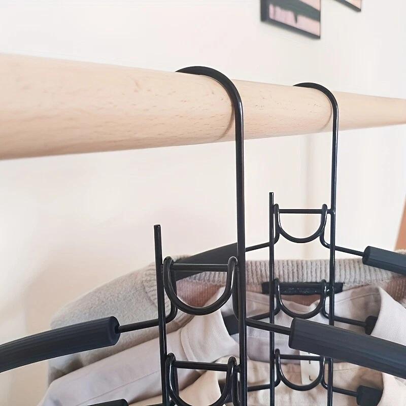 2/4pack 5-Layer Hangers Space Saving Magic Space Saver Storage Smart Plastic Cloth Wall Mounted Hat Mugs Coat Hook