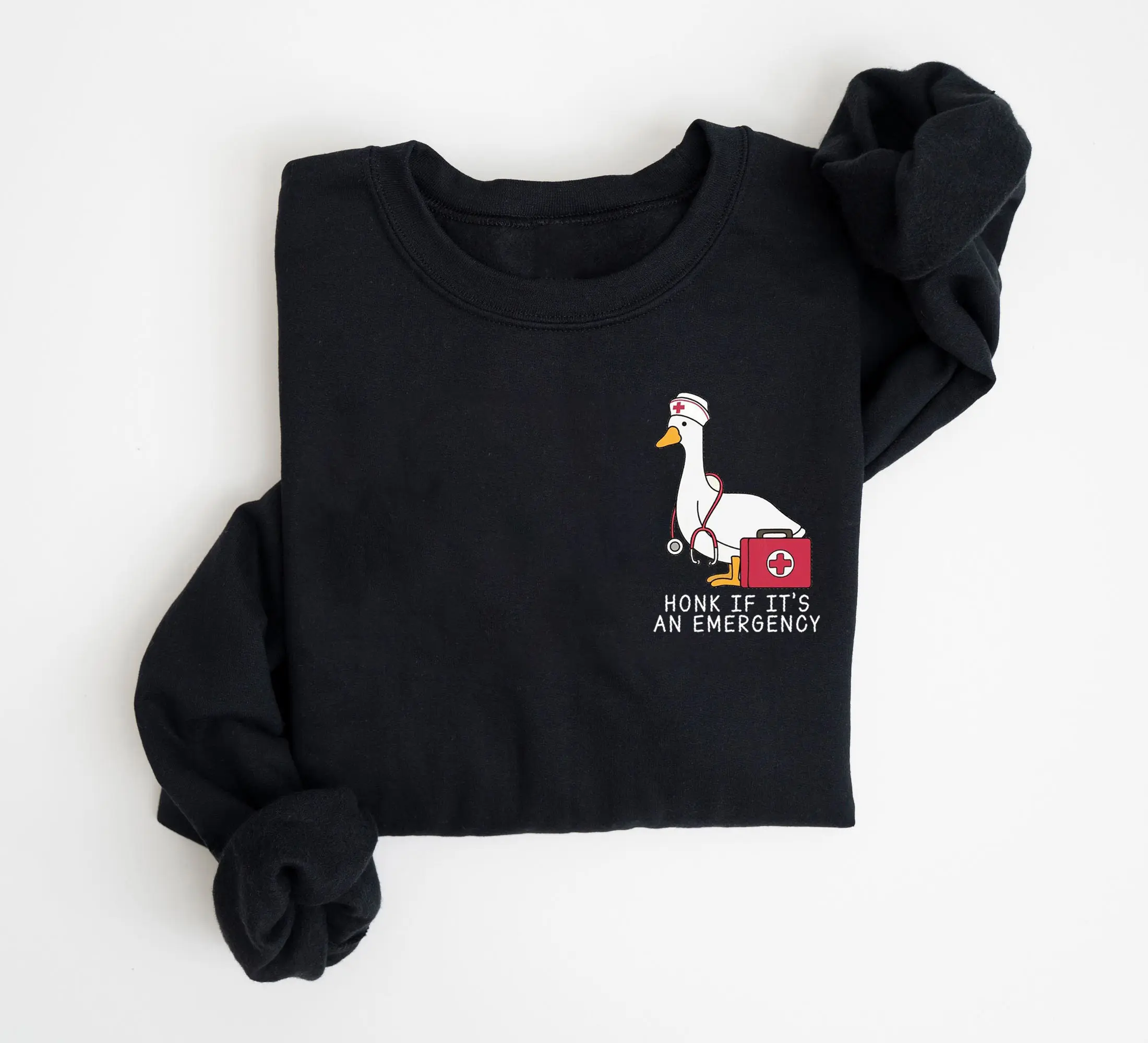 ER Nurse Silly Goose Sweatshirt, Honk if It's An Emergency Shirt, ED ER Nurse Shirt, Nurse Silly Goose Tee, Emergency Room Tech, Emergency Department Shirt