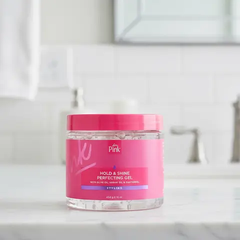 PINK  HOLD & SHINE PERFECTING GEL anti frizz