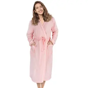 Catalonia Lightweight Ladies Bathrobe, Long Robe with Pockets,Soft Robes for Women, Kimono Gift for Her