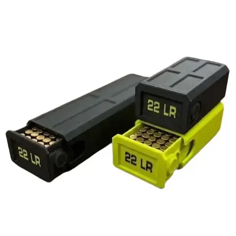 22LR Stackable Sliding Tray Ammo Container 50 Rounds Compact Dual Locking Mechanism EDC Range Day 3D Printed Secure Closure