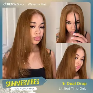 Wavymy Trendy Layered Cut 90's Inspired Pre-bleached Wear Go Glueless Wigs 250% Density Straight 7x5 HD Lace Closure 100% Human Hair#SummerVibes