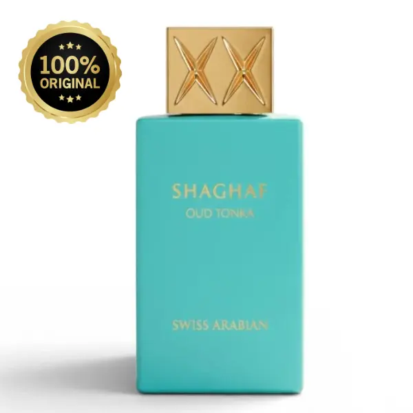 Shaghaf Oud Tonka by Swiss Arabian Unisex EDP Spray - 2.5 oz (75ml) Fluid Spray Bottle with Tonka Bean, Vanilla-Almond Notes, Evening Wear