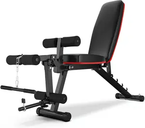 Full-Body Workout Bench with Leg Curl and Extension