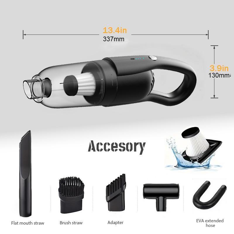 Portable Car Vacuum Cordless Handheld Mini Cleaner High Power Auto Detailing Kit Perfect Gift for Men Dad Car Lovers Home Maintenance