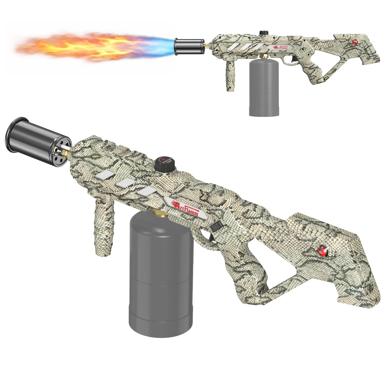 ARTFLAMM Powerful Propane Torch with Detachable Design, Kitchen Blow Torch with Adjustable Flame, Torch Burner for BBQ, Charcoal Lighter, Campfire, Weeding (Tank Not Included)