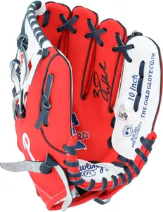 Zack Wheeler Philadelphia Phillies Autographed Rawlings 10" Collectible Team Logo Glove - Fanatics Authentic Certified