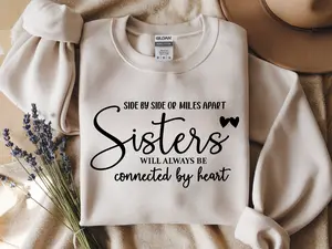 Sisters Sweatshirt, Best Friend Sweatshirt, Trendy Popular Crewneck Sweater, Women Clothing for Fall & Winter, Gift For Sister, Best Friend Gift