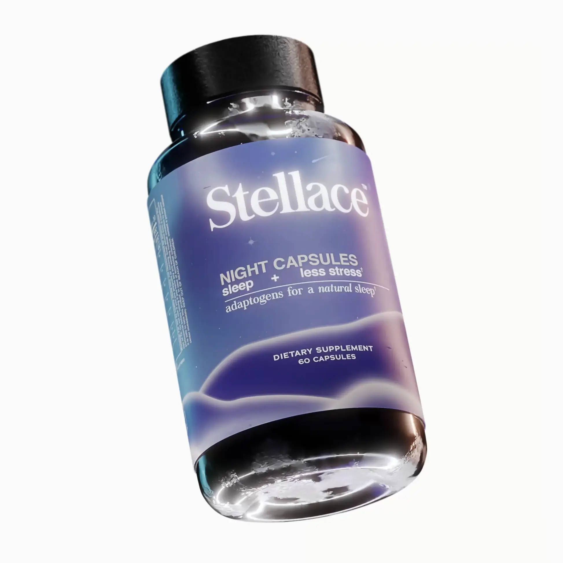 Stellace Night Capsules: Circadian Rhythm Reset Premium Sleep Supplement with Magnesium Glycinate, Passionflower & Bacopa - Deep Sleep Aid for Circadian Balance, Reduced Nighttime Awakenings - 30 Day Supply