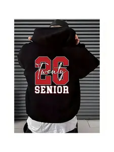 In 2026, elderly people will look at hoodies with the "2026 Elderly" pattern, trendy and fashionable men's clothing, comfortable fabrics, autumn and winter sports and leisure tops