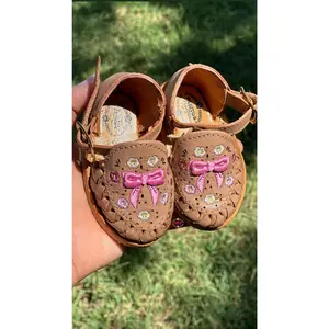 Coquette Tan Mexican Buckle Sandals