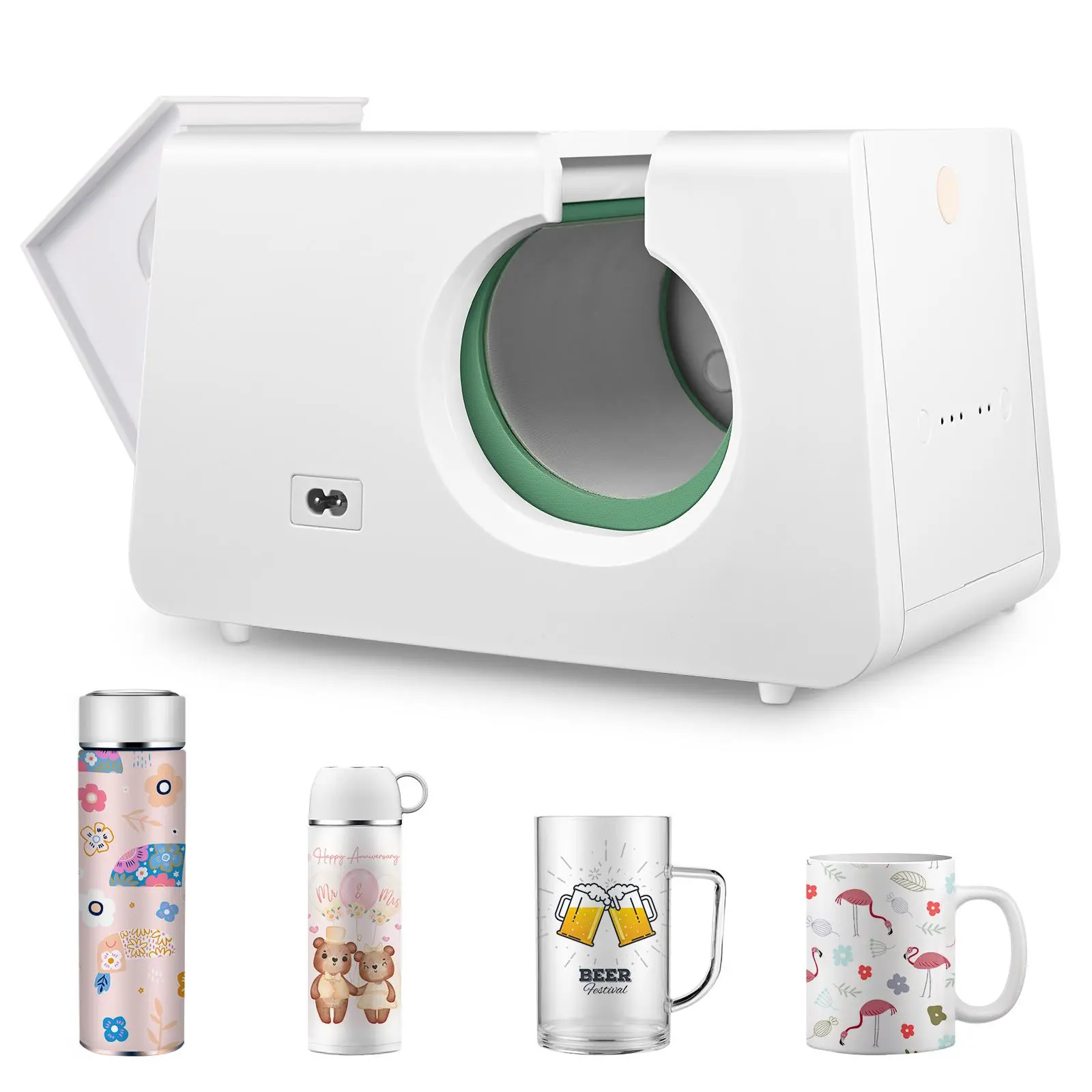 Automatic Mug Heat Press Machine 10-11oz Transfer Sublimation Portable Cup Presser One-Touch Button as Gifts for Birthdays