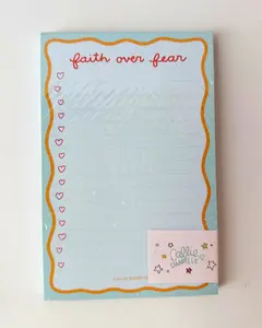 faith over fear - notepad