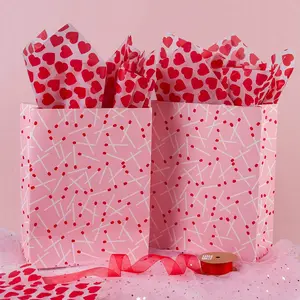 10 sheets of Valentine's Day heart-shaped wrapping paper, wedding gift wrapping paper, foldable and lay flat, DIY craft paper, suitable for birthdays, wedding party supplies, cracked heart (10 sheets)