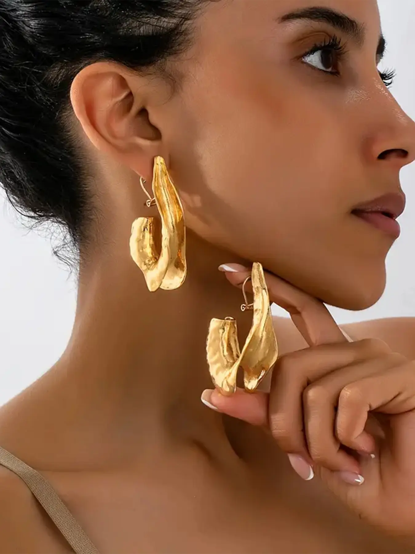 Exaggerated Creative Irregular Geometric Water Drop Earrings, Casual Style Alloy Chain, Perfect for Women Daily Wear, Parties & Vacations