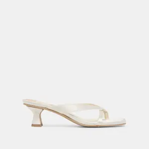 Dolce Vita BREVEL WIDE HEELS TRUE WHITE SATIN - Wide