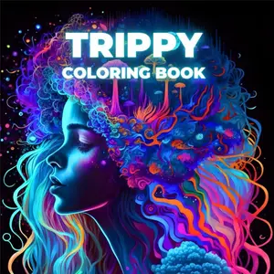 Trippy Coloring Book: 45 trippy coloring pages including Trippy Landscapes, Magic Fungi and Cosmic Beings | Stress Relief and Relaxation (Trippy Coloring Books)