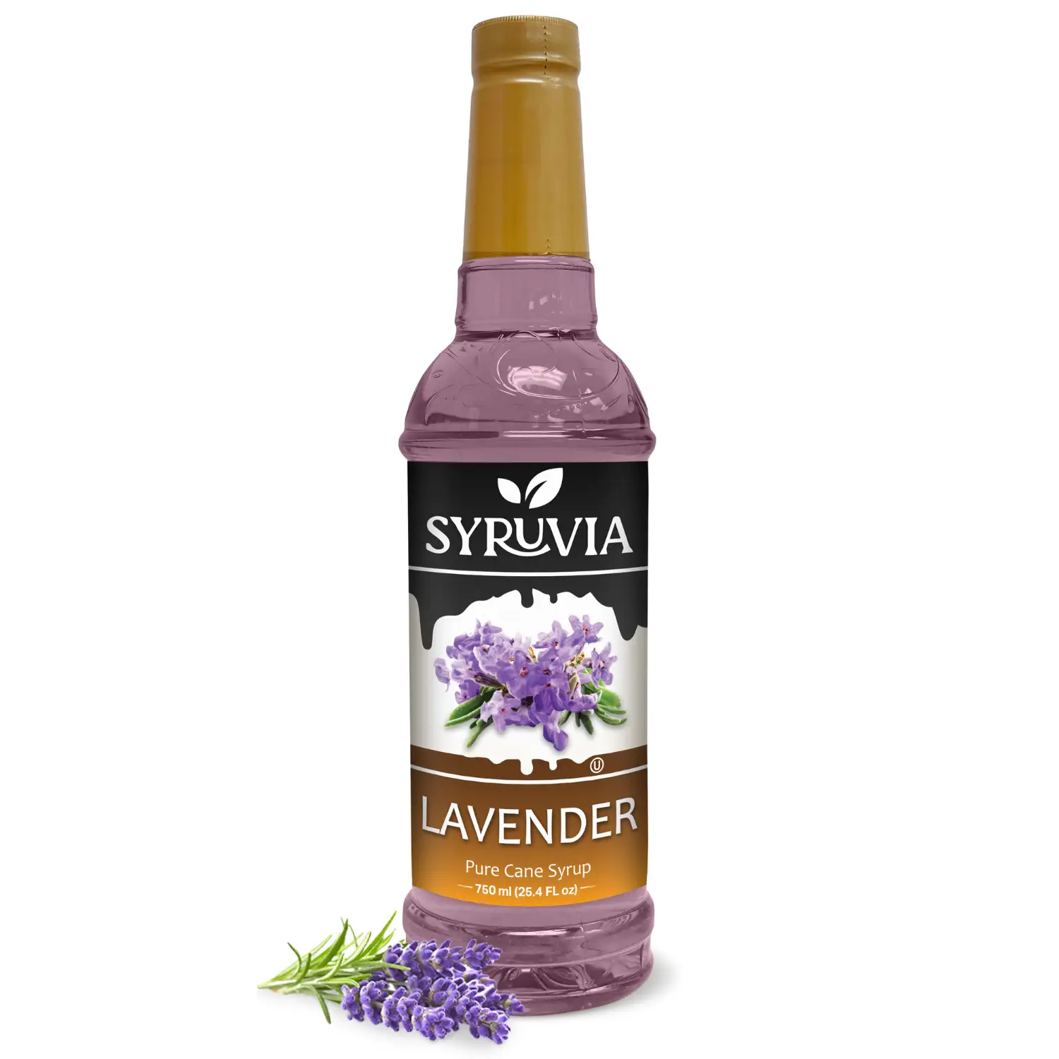 Syruvia Lavender Syrup for Coffee & Cocktails 25.4 Ounces Syrups for Coffee Drinks
