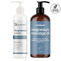 Magnesium Lotion and Magnesium Massage Oil Bundle