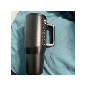 hydrojug HydroJug Traveler 32 Oz/40 Oz Water Bottle With Handle & Flip Straw - Fits In Cup Holder, Leak Resistant Tumbler-Reusable Insulated Stainless Steel & Rubber Base - Gifts For Women & Men, Black Leopard