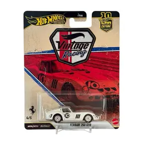 Hot Wheels Premium Ferrari 250 GTO Vintage Racing 1:64 Diecast Car