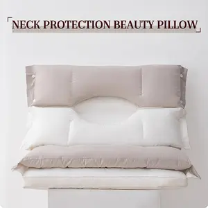 Three-in-one Pillow with Neck Protection Beauty Design for Comfortable Sleep