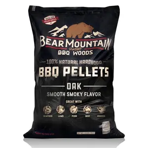 Bear Mountain BBQ Premium All-Natural Hardwood Oak BBQ Smoker Pellets, 20 lbs