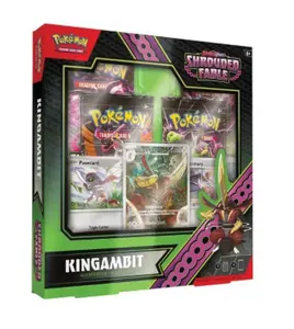 Pokémon TCG Collection Box: Scarlet & Violet Shrouded Fable Kingambit Illustration Collection with 1 Full-Art Foil Promo Card & 2 Foil Cards, 4 Boosters Packs