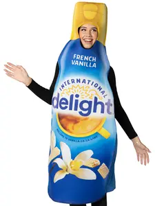 International Delight French Vanilla Creamer Costume, Adult One Size Shirt Womenswear Comfort Clothes
