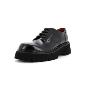 Pre-owned Gucci Men's Platform Lace Up Derby Shoes Leather by Rebag