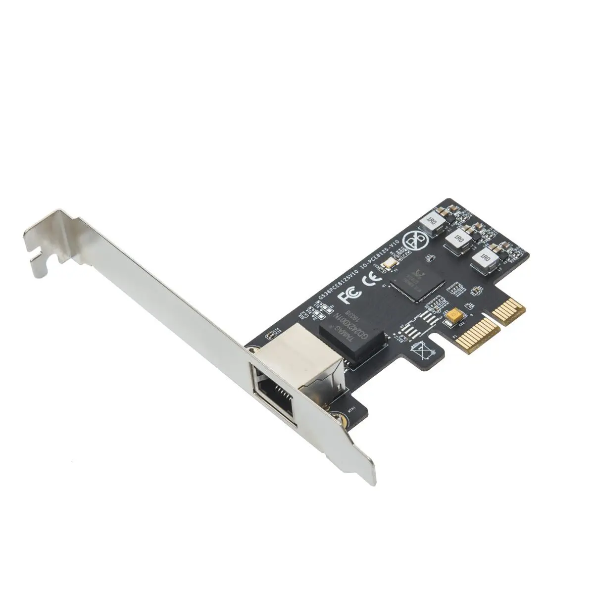SYBA USA SI-PEX24059 2.5 in. Gigabit Ethernet PCI-e x1 Network Card, Black