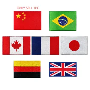 Outdoor Tactical Embroidered Patch, Geometric Embroidery Design, World Flag Patches, Heat Resistant Design, Versatile & Unique Accessory, Perfect for Outdoors