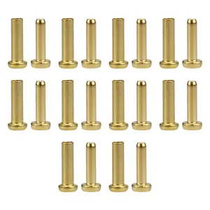 Rivets 3/16" x 3/8" Brass Knife Making Handle Pins (15 Sets)