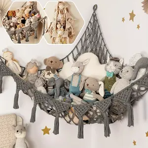 [Oversized Plush Toy Hammock] Oversized Mesh Hammock for Plush Toys |   1pc Non-Polyester Fabric, Suitable for Various Sizes Cute Hanging Plushie Net Youngsters Nursery Bedroom Room Decor, Halloween, Christmas And Easter Gifts