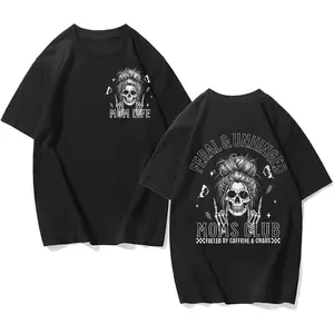 “Mom Life Feral & Unhinged T-Shirt | Caffeine Fueled Mom Humor Tee” summerwins
