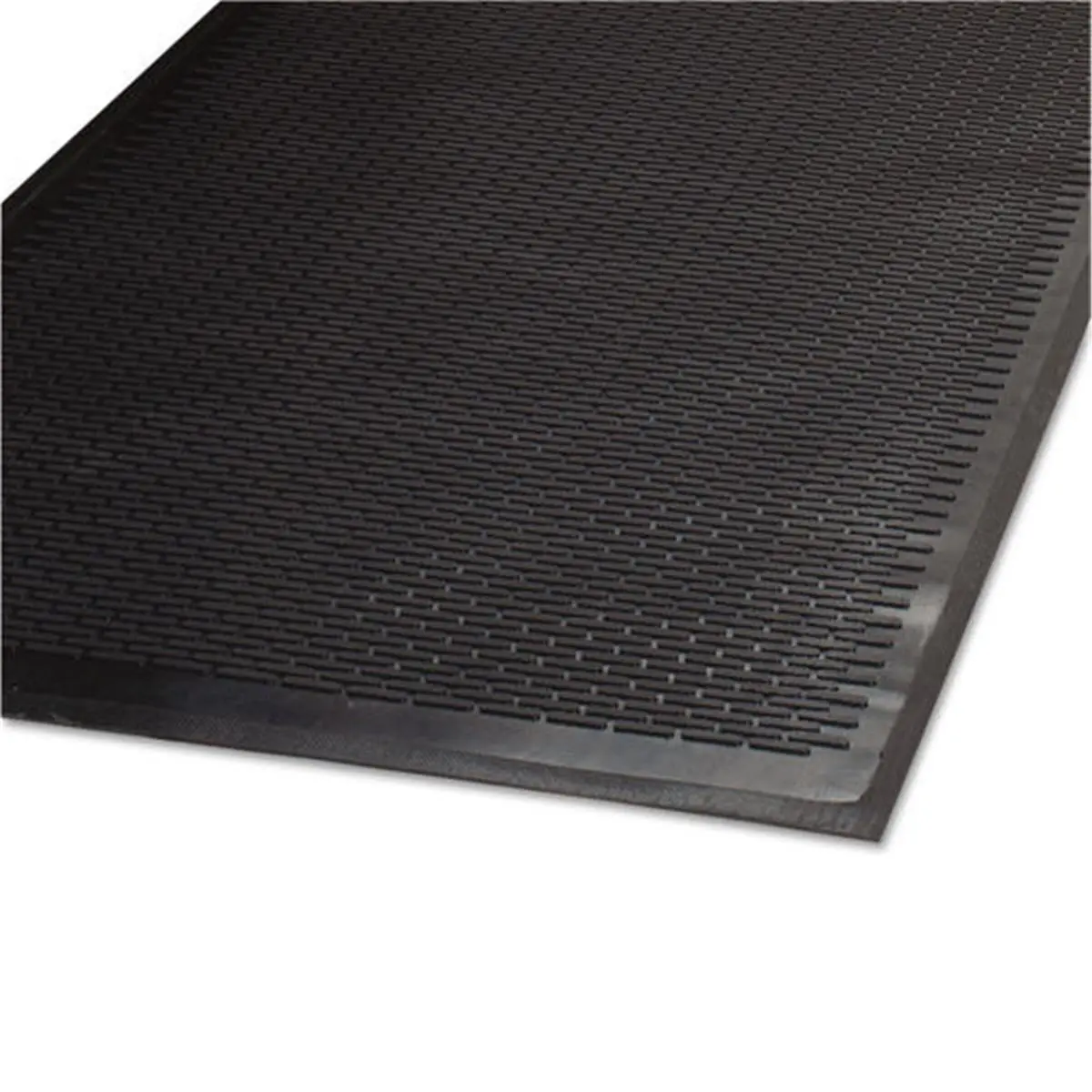 212 MAIN Rectangle Dirt Removal Wiper Mat, 3x5 in. Recycled Moisture-Proof Polypropylene Outdoor Rubber Scraper Mat with Molded Tread & Clean Step Function, Black, Recycled Moisture-Proof Mats